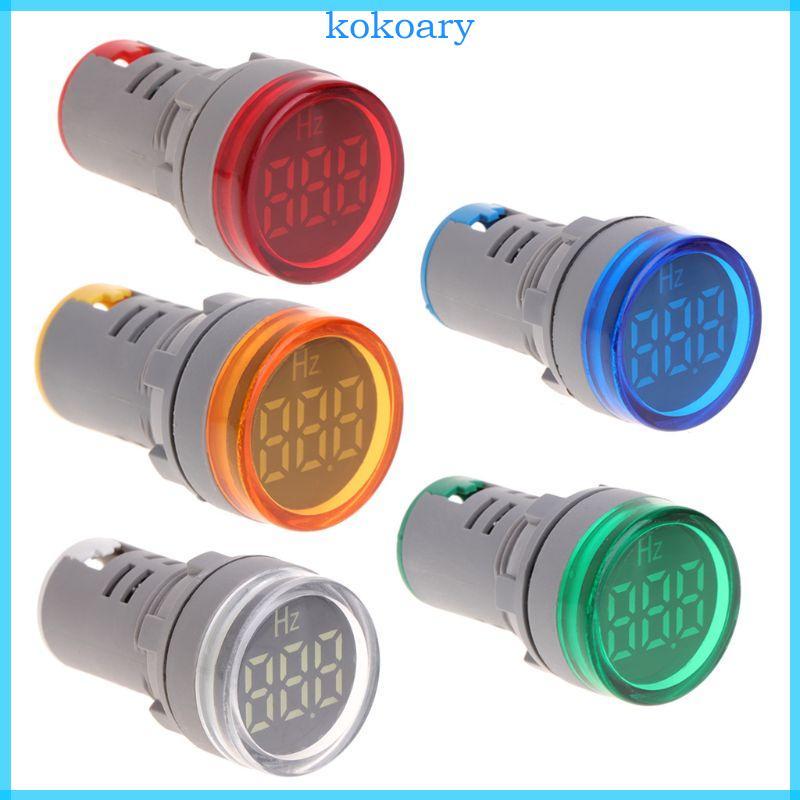 KOK 20-75 Hz Frequency Meter Panel Meter LED Digital Display Green Blue Red White