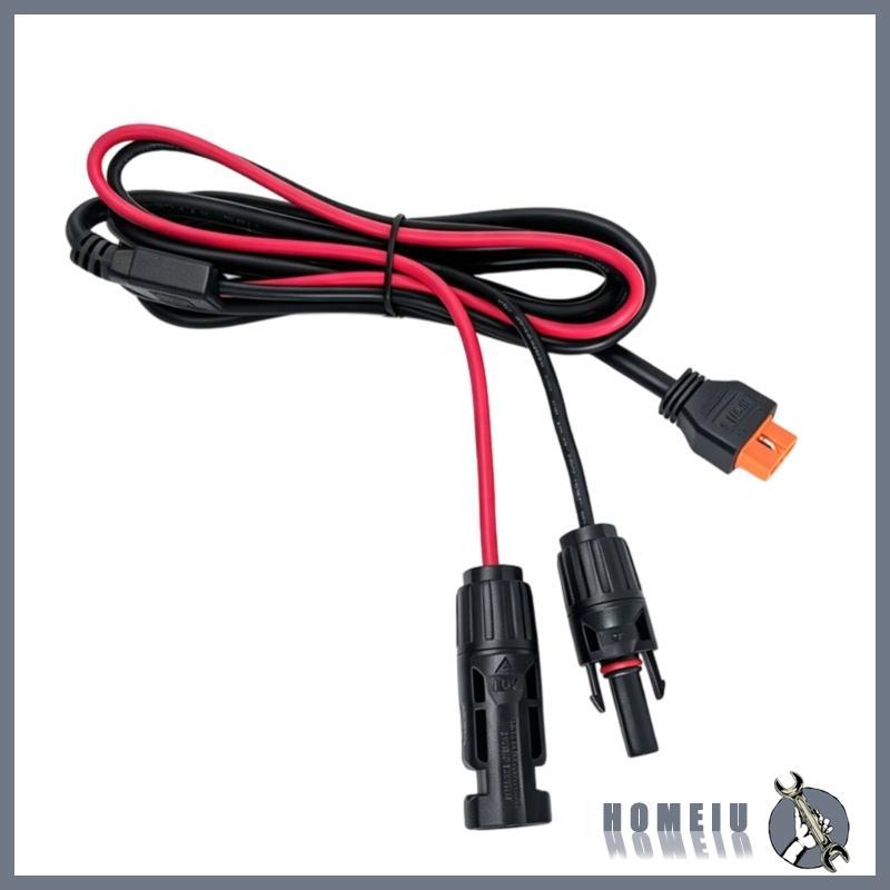 HOMEIU Outdoor Mc 4 to XT60IF สายไฟแผงโซลาร์เซลล์สําหรับอินพุตไฟแบบพกพาใช้ 200 ซม.