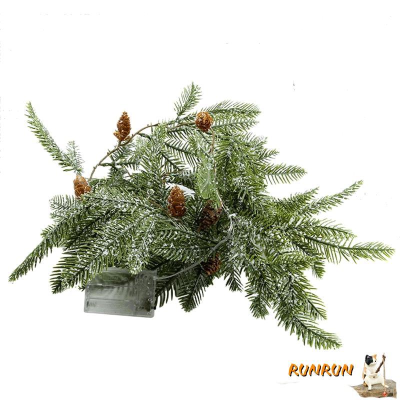 RUNN LED Pine Needle String Lights Fairy สําหรับเทศกาลงานแต่งงานตกแต่งขับเคลื่อน