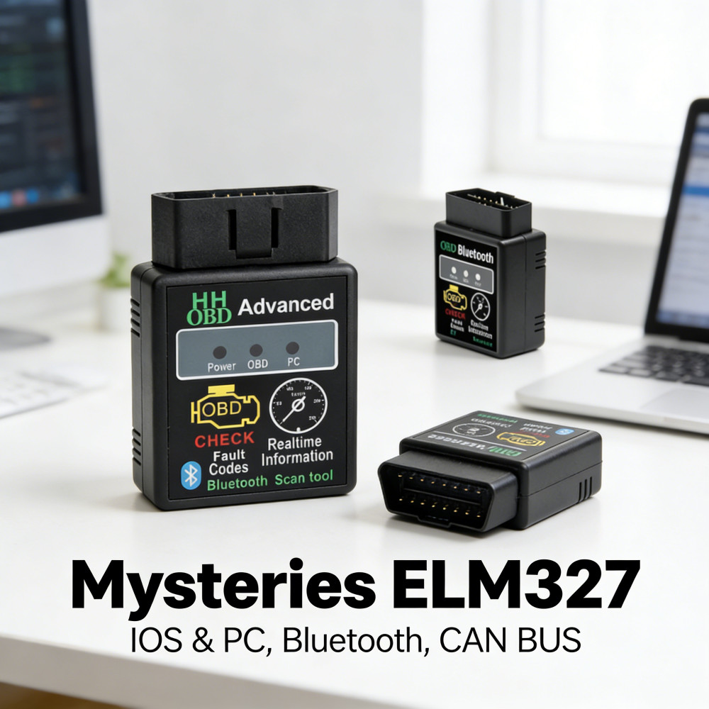 OBD2 เครื่องสแกนเนอร์ ELM327 IOS Android PC Mysteries CAN BUS Unravel Unravel
