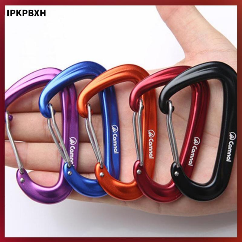 MagiDeal Aviation Aluminium Carabiner Buckle Keychain Clip Spring Chain Clip Hook Buckle