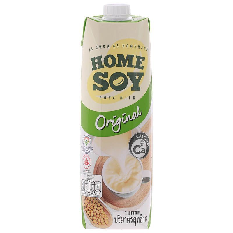 โฮมซอยน้ำนมถั่วเหลืองรสดั้งเดิม 1000มล. Home Soy Soya Milk Original 1000ml.