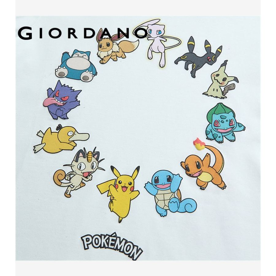 GIORDANO تيشيرت أطفال سورونا مطبوع Pokémon — صورة 7