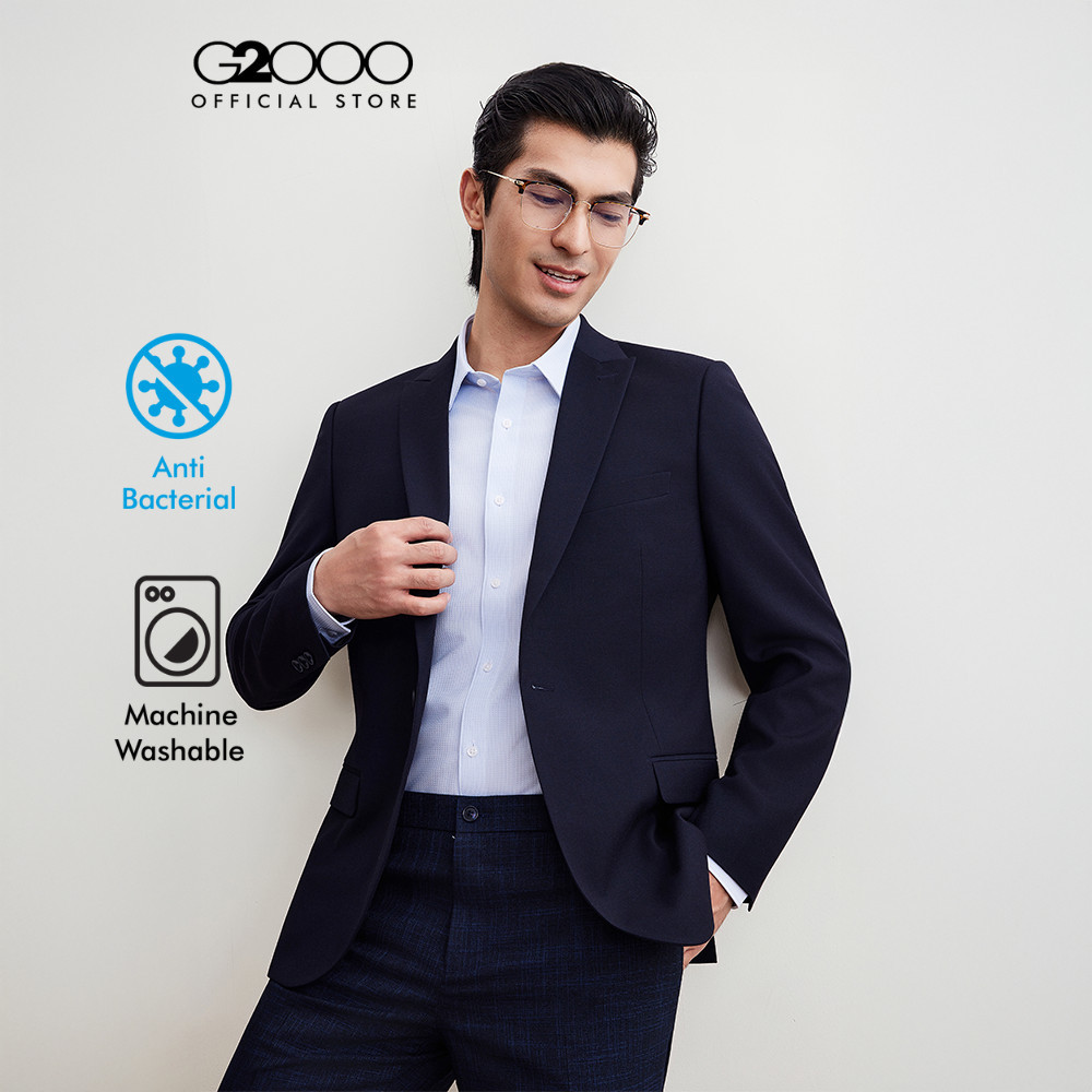G2000 เสื้อสูทสำหรับผู้ชาย Smart Fit รุ่น 5611356278 สีน้ำเงินเข้ม