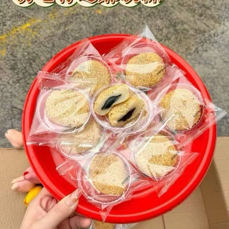 พร้อมสต็อก Shanchu Qizai Sesame Soft Kueh งาดําบรรจุข้าวเหนียวข้าวเหนียวข้าวเหนียวพร้อมกลิ่นหอมงา
