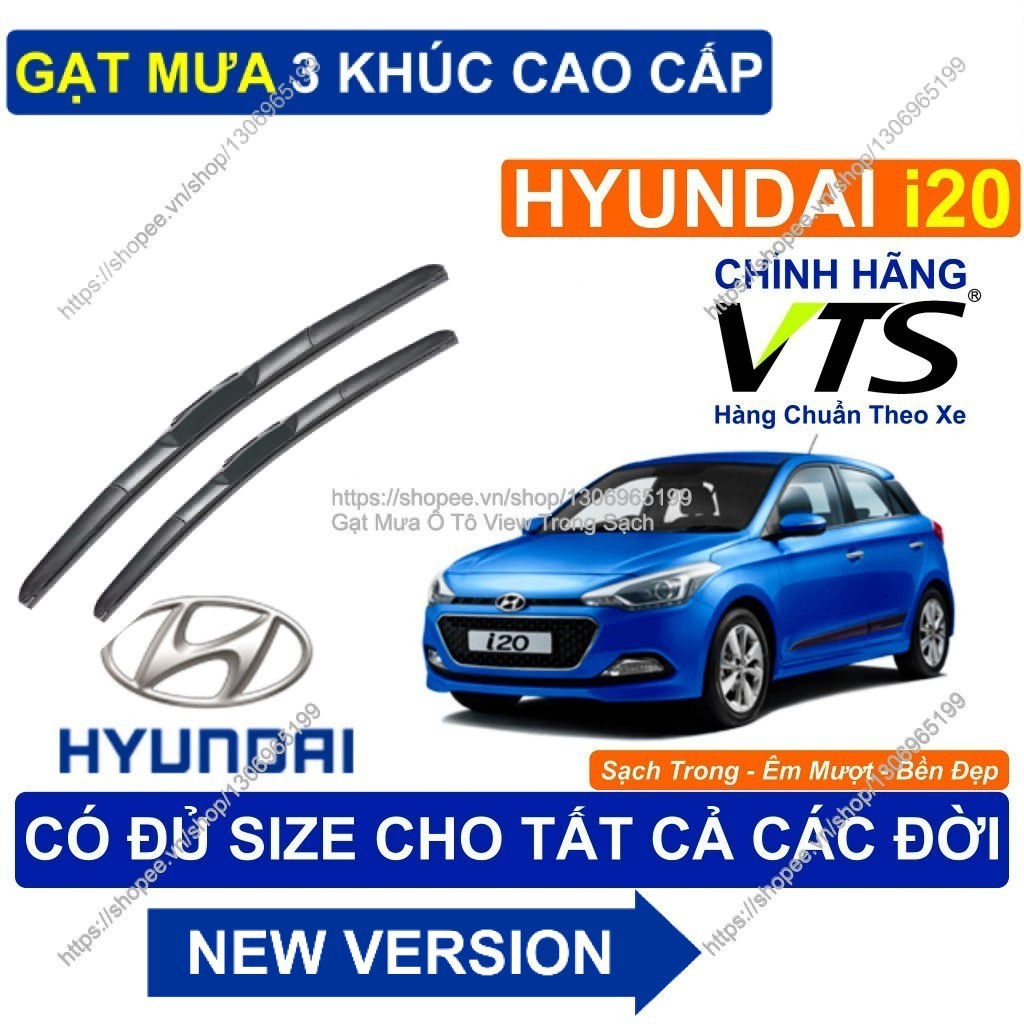 Hyundai i20 3-Segment ที่ปัดน้ําฝน - คู่ 3-Segment ที่ปัดน้ําฝนสําหรับ Hyundai i20-Hyundai i20 รุ่น