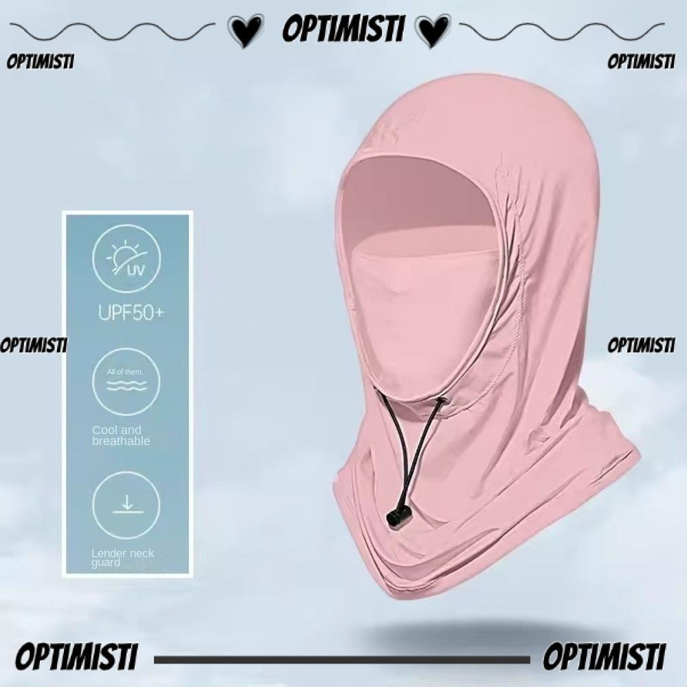 OPTIMISTI8E Head Cap, Ice Silk Breathable Cap, with Shawl Sunscreen Hat