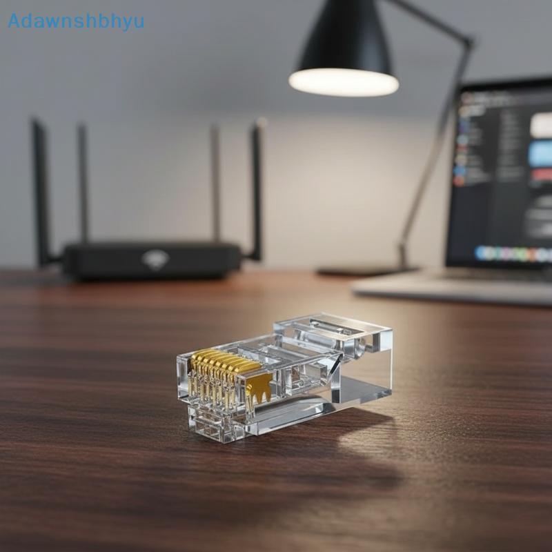 Adhyu 100PCS Cat6 UTP FTP ปลั๊ก Soet เครือข่าย Ethernet สายเชื่อมต่อติดตั้งง่าย Modular สําหรับสมาร์