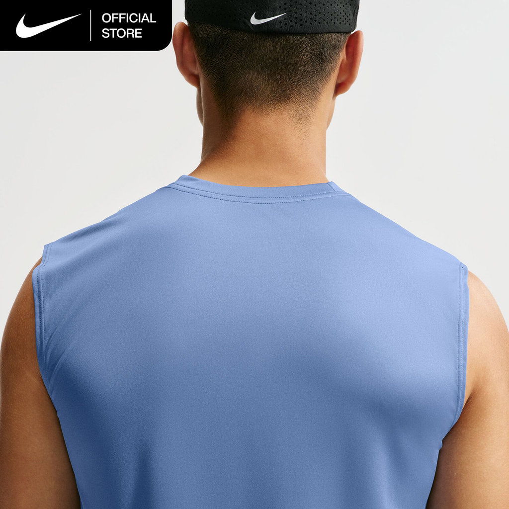NIKE فانيلة تدريب رجالية Dri-FIT — نيلي