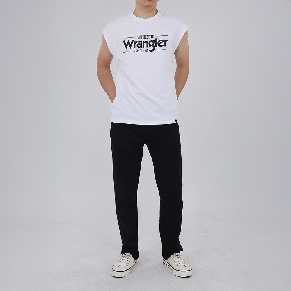 WRANGLER เสื้อยืดแขนกุดผู้ชาย รุ่น WR S526MTSLF05 สีขาว — صورة 5