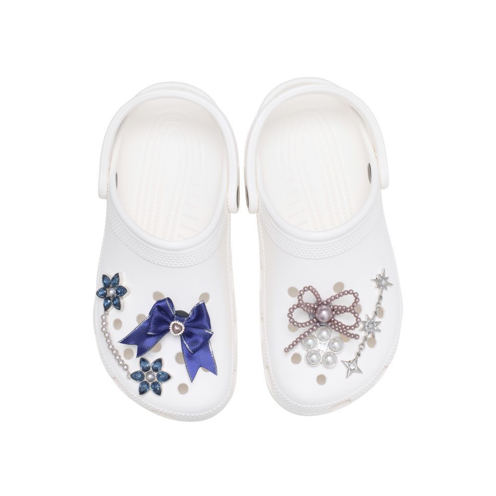 CROCS إكسسوارات حذاء Jibbitz نجوم ولؤلؤ (5 قطع)