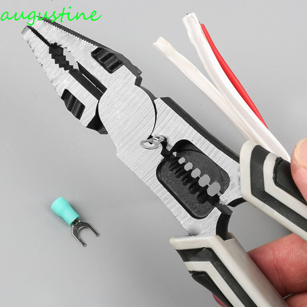 AUGUSTINE คีมลวด 9 นิ้ว, ความแข็งสูง Universal Diagonal Plier, ครัวเรือนแบน/ชี้ปากประหยัดแรงงาน Vise