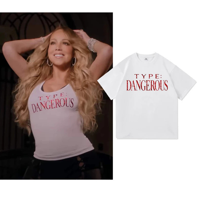 เสื้อยืด Mariah Carey เสื้อยืดผ้าฝ้ายสีดำแขนสั้น Mariah Carey สำหรับทุกเพศ ออกแบบใหม่ไม่เหมือนใคร ไซ