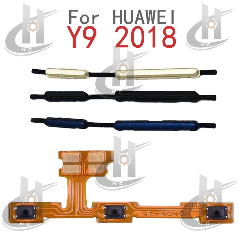 สําหรับ Huawei Y9 2018 อะไหล่ทดแทนสาย Flex ปรับระดับเสียงขึ้นลง ด้านข้าง พร้อมปุ่มเปิดปิดไฟ
