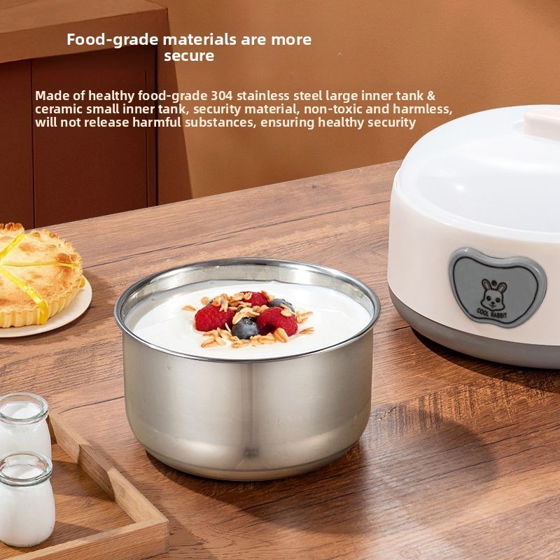 304 Stainless Steel Inner Tank Yogurt Maker Household Natto Maker Small Mini Multi-Functional Fully