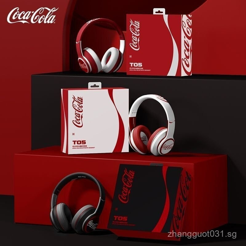 Coca-Cola Coca Cola T05 ชุดหูฟังบลูทูธลดเสียงรบกวนกีฬานักเรียน UnisexHT99 UIH2