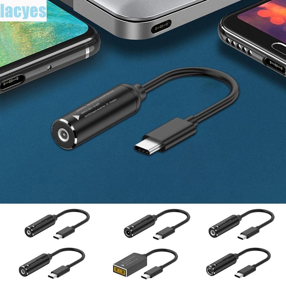 LACYES Type-C To DC Jack สายชาร์จ, PD 65W PD Output DC To Type-C สายชาร์จ, 5/9/20V Transfer Files กา