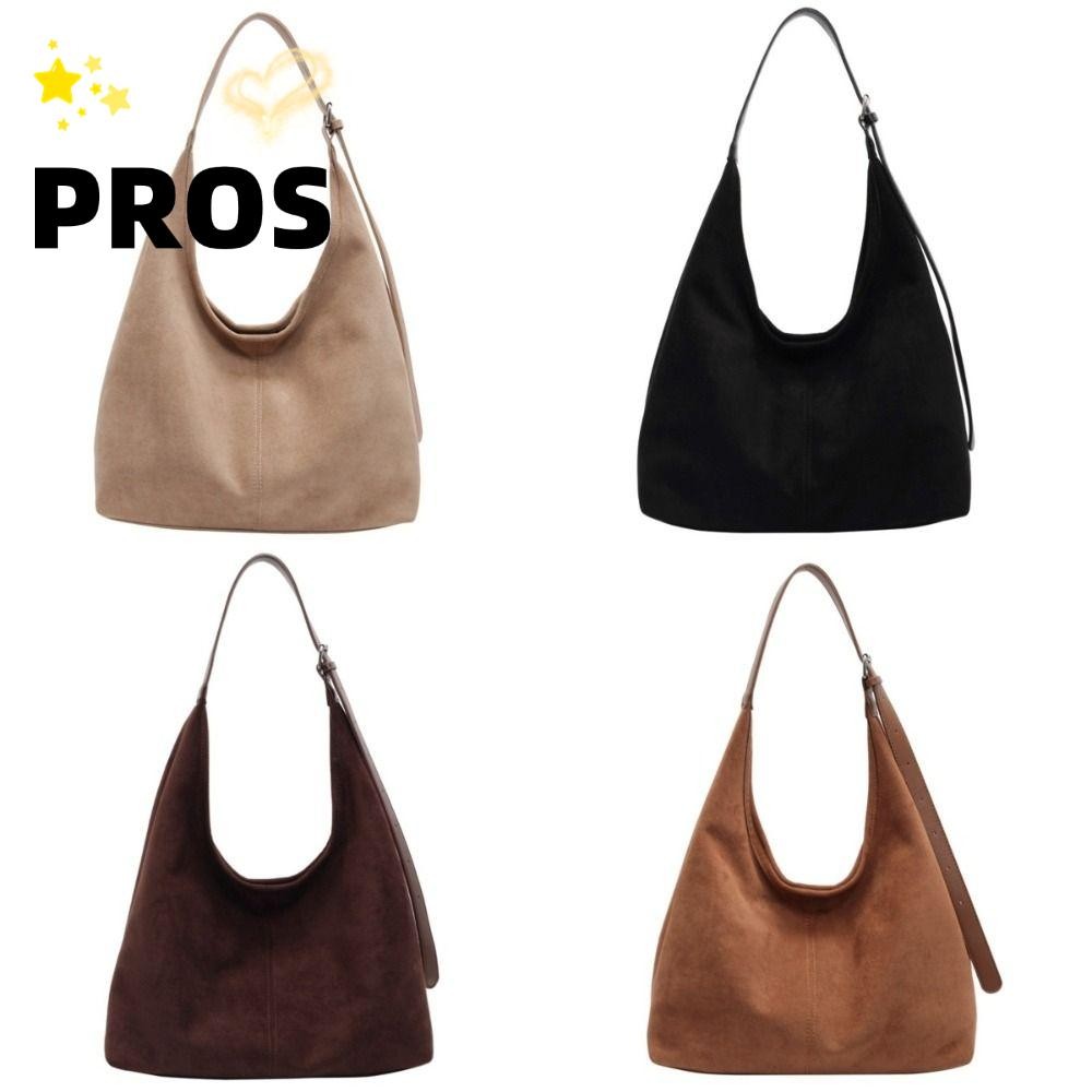 กระเป๋าสะพายหนังแกะ Suede Hobo Bag ทรงวินเทจ ขนาดใหญ่ พกพาได้อย่างสะดวกสบาย
