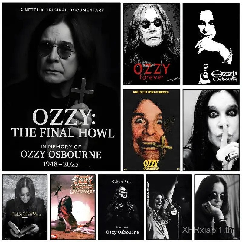 โปสเตอร์ Prince of Darkness ของ Ozzy Osbourne สำหรับตกแต่งผนังบ้าน ไม่มีกรอบ