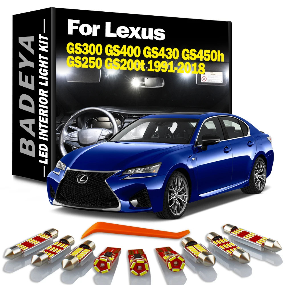 BADEYA ภายในหลอดไฟ LED สําหรับ Lexus GS 300 400 430 350 450h 250 200t GS300 GS400 GS430 GS450h GS250