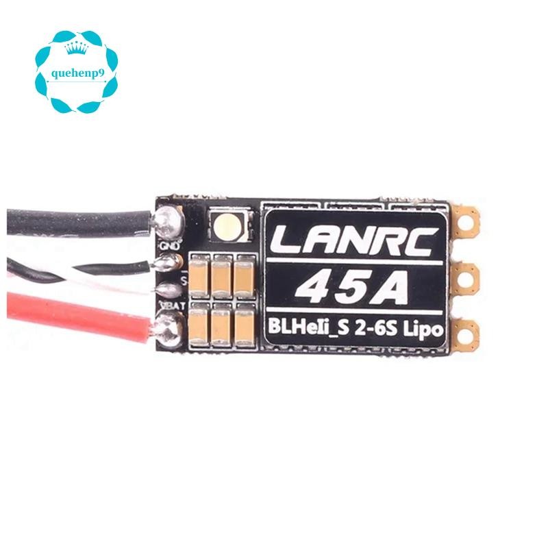 [Fast Q9]BLHeli S 2-6S Lipo 45A ESC แบบไม่มีแปรงในตัวโปรแกรม RGB LED D-Shot 150/300/600 ONESHOT125 ส