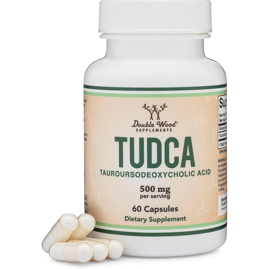 TUDCA Bile Salts Liver Support Supplement, 500mg Servings, Liver and Gallbladder Cleanse Supplement 