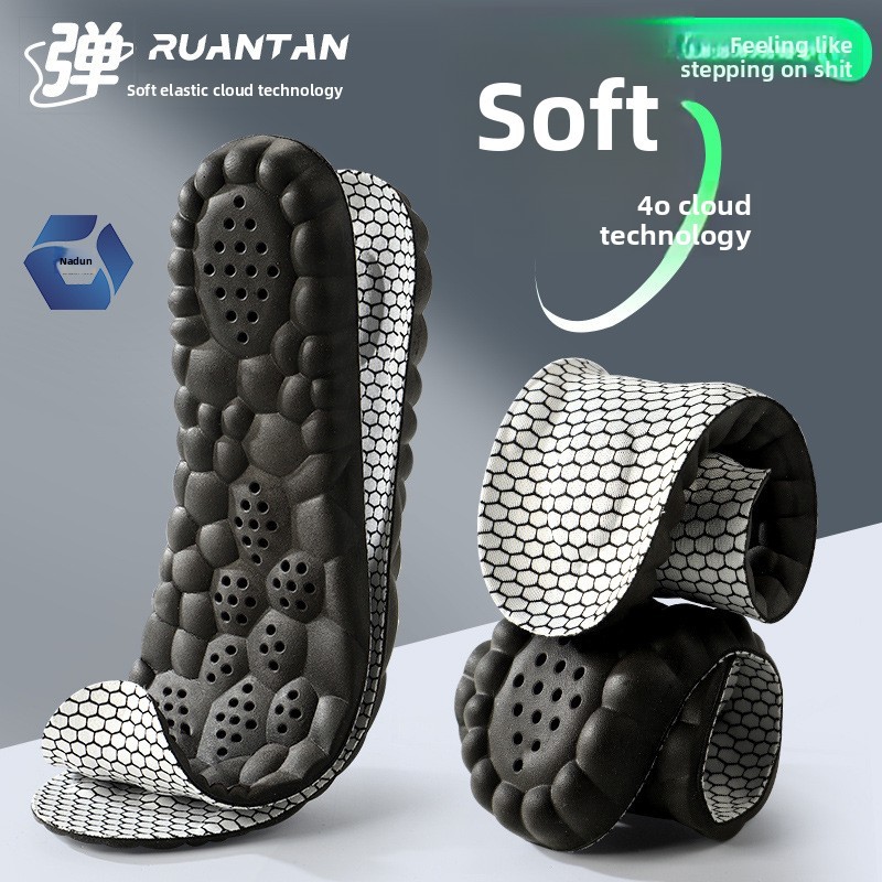 พื้นรองเท้ากีฬา Graphene สําหรับผู้ชาย - Cloud Tech Massage Arch Support, Anti Odor & Sweat Absorption, เบาะความยืดหยุ่นสูงสําหรับรองเท้าวิ่ง