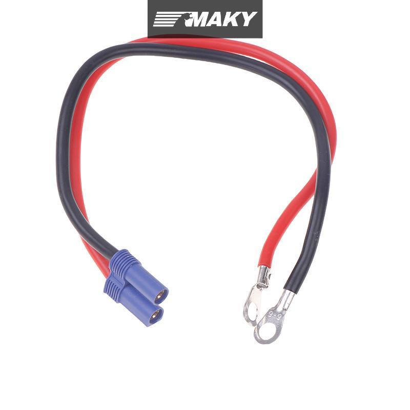 [MAKY] EC5 To O-Type Terminal Line 10AWG สายชาร์จสําหรับรถยนต์รถจักรยานยนต์สายไฟฉุกเฉิน EC5 อะแดปเตอ