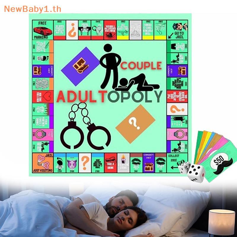 BABYONE Adultopoly เกมกระดานคู่ Adultopoly วันที่เกมกลางคืนสนุก Interactive Relation การ์ดเกมบทสนทนาสําหรับคู่ TH