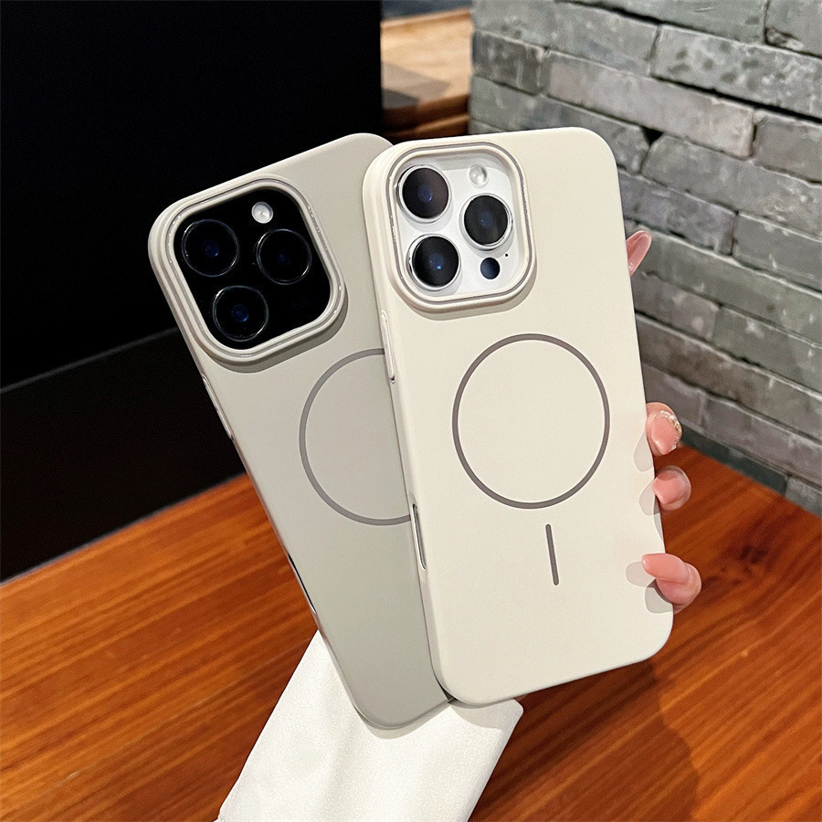 Magnetic Wireless Charging Matte เคสโทรศัพท์สําหรับ Huawei P70 P60 Pro Nova 1112 13 ซิลิโคน PC กันกร