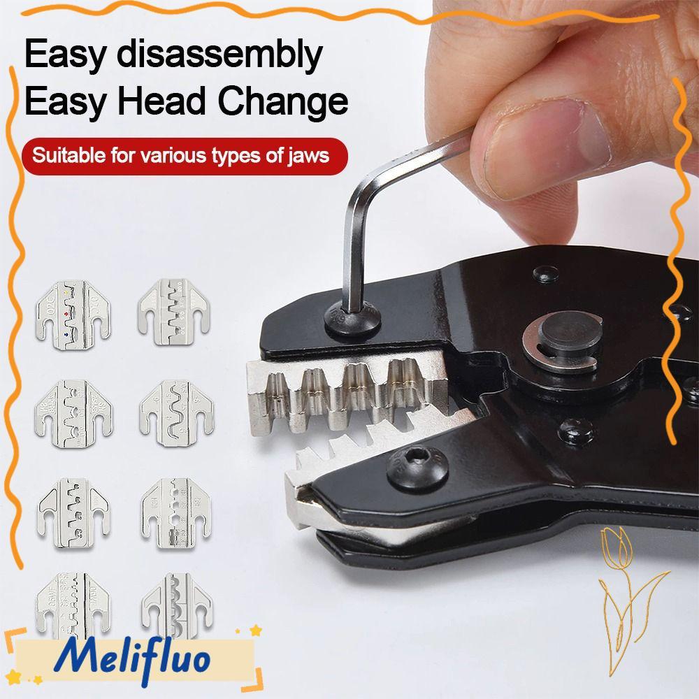 MELIFLUO CRIMPING คีมขากรรไกร, SN-2546B 02C โลหะผสม SN CRIMPING คีม Jaw, 06WF 2549 03H กว้าง 4 มม.48