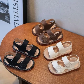 รองเท้าแตะ เด็กวัยหัดเดิน มีเสียง พื้นยางกันลื่น รัดข้อเท้า Toddler Barking Sandals