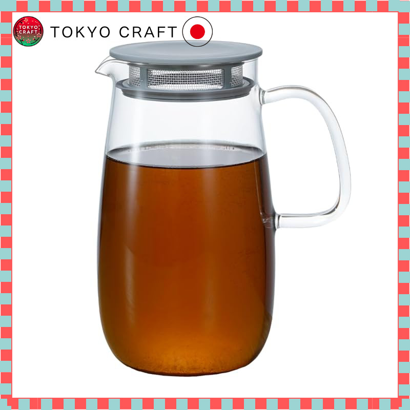 HARIO Easy-to-Use Barley Tea Pot "Mugichan" 1000mL Compatible with Microwave (Internal Space 19cm or