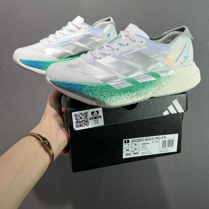 Adizero Adios Pro 4 รองเท้าวิ่งผู้ชายและผู้หญิงแผ่นคาร์บอน Adizero EVO SL รองเท้ากีฬา JR6354 IPVH OD