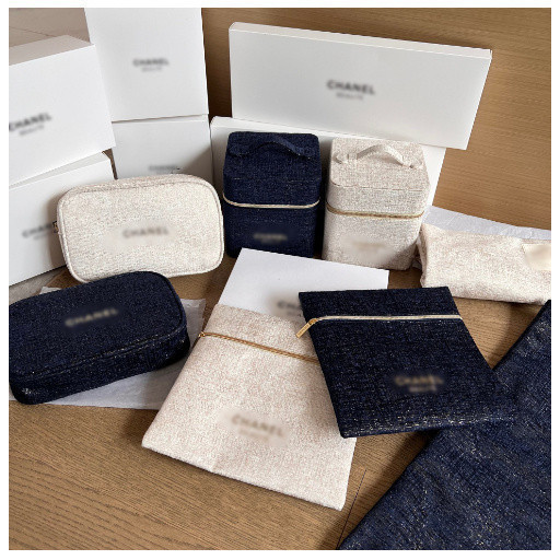 2023 Counter Christmas Limited Gift Meet Blue Platinum Series Gift Cosmetic Bag Tote Bag Storage Bag Cosmetic Box