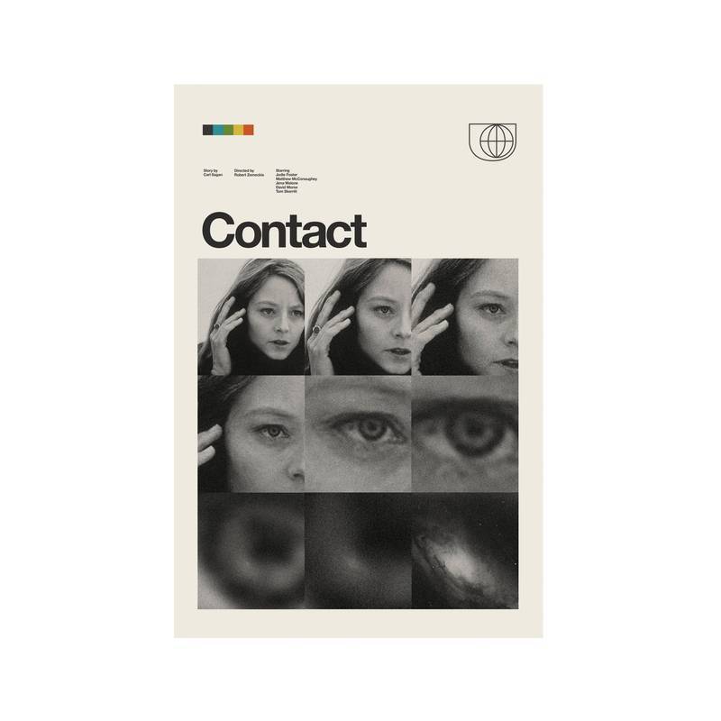 พлакเกอร์แบบศิลปะที่ได้แรงบันดาลใจจากAlmost FamousของCameron Crowe สไตล์กลางศตวรรษ มิดเซ็นจูรีโมเดิร