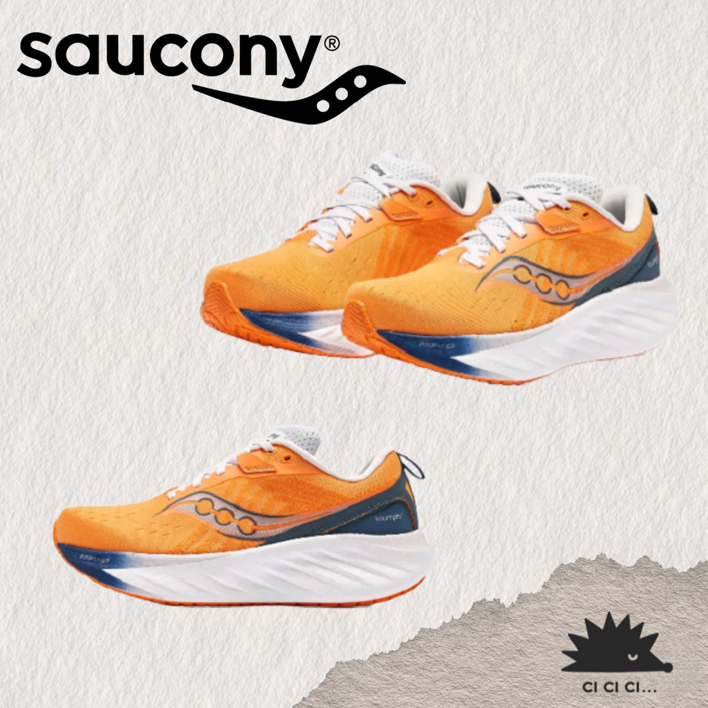 Saucony Triumph 22 Lime grey【ของแท้ 100 %】