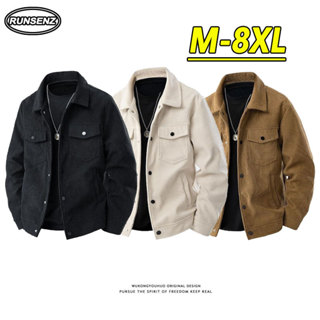 แจ็คเก็ตคาร์โก้ผู้ชาย ทำจากผ้าลูกฟูก สไตล์ญี่ปุ่น สวมใส่ง่าย…