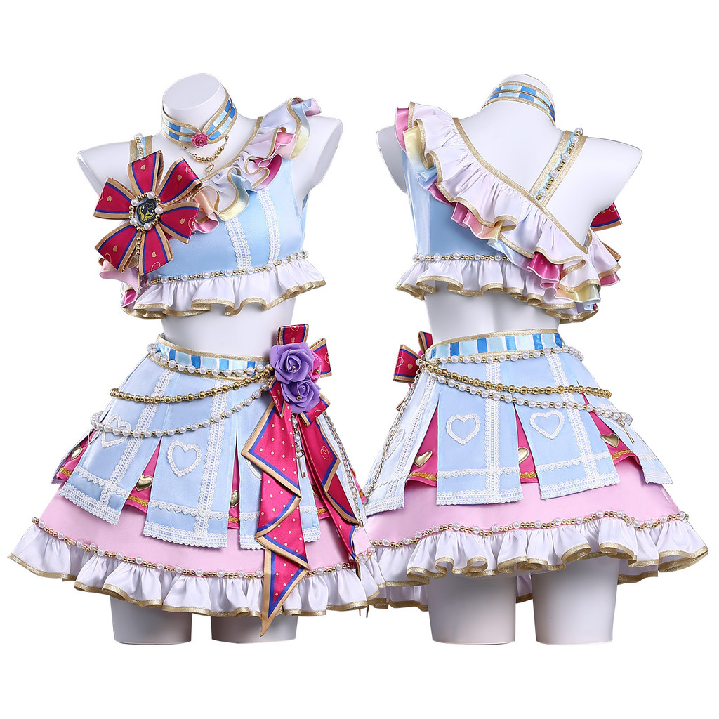 Aikatsu Stars Hoshimiya Ichigo Soleil ชุดเชียร์ลีดเดอร์ทีมหมอก Yakui สำหรับคอสเพลย์อนิเมะ