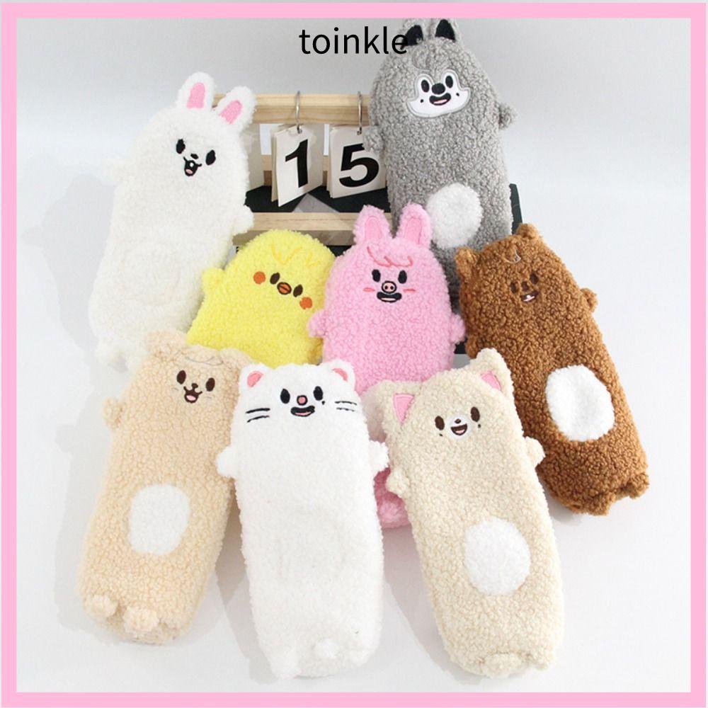 TOINKLE Skzoo Plush Pencil, Skzoo Plush Material Pen Bag, Kawaii การ์ตูนออกแบบตุ๊กตาสัตว์ขนาดใหญ่ควา