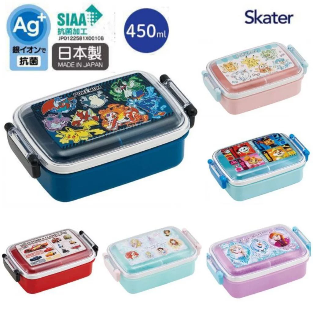 NEW 2026 Skater - กล่องข้าวเด็ก กล่องใส่ของสี่เหลี่ยม Antibacterial Dishwasher Safe Fluffy Lid Tight Box Square Type ...