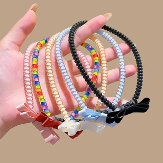 ที่คาดผมสายโทรศัพท์ ลายน่ารักมีให้เลือกหลากแบบ มาใหม่พร้อมส่ง จากไทย