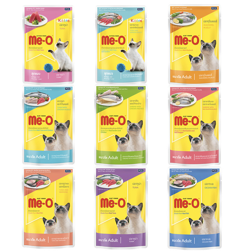 Me-o เพาซ์ อาหารเปียกแมว มีโอ ขนาด 80g
