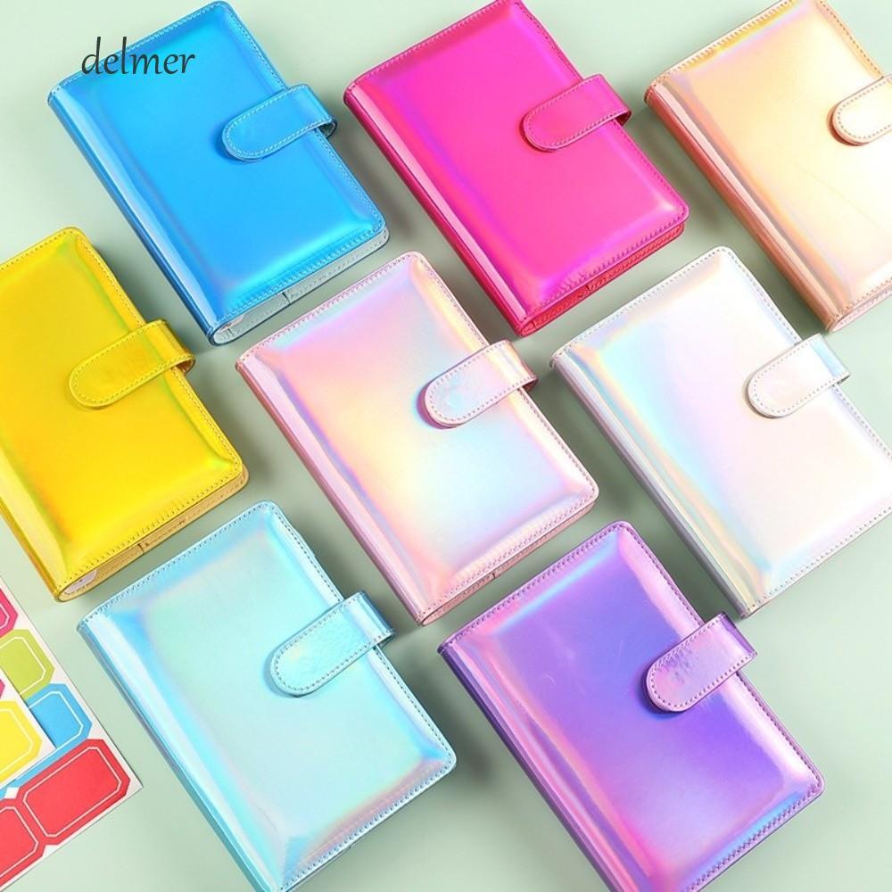 DELMER Budget Binder, สีสันเงินสด Budget Envelope Challenge Notebook, Budget Planner กระเป๋าหลายประห