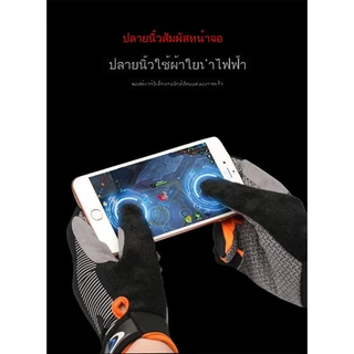 ถุงมือออกกำลังกายทนทานซับแรง สัมผัสหน้าจอ กันแดด หลายการใช้งาน
