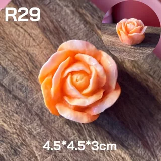 แม่พิมพ์ขนม กุหลาบสวิส ขนาด 4.5-5cm ซม ลายชัด ลายคมสวยงาม R29