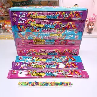 เยลลี่ SOUR แคนดี้ เคลือบเกล็ดสายรุ้ง [1 กล่อง 30 ชิ้น]