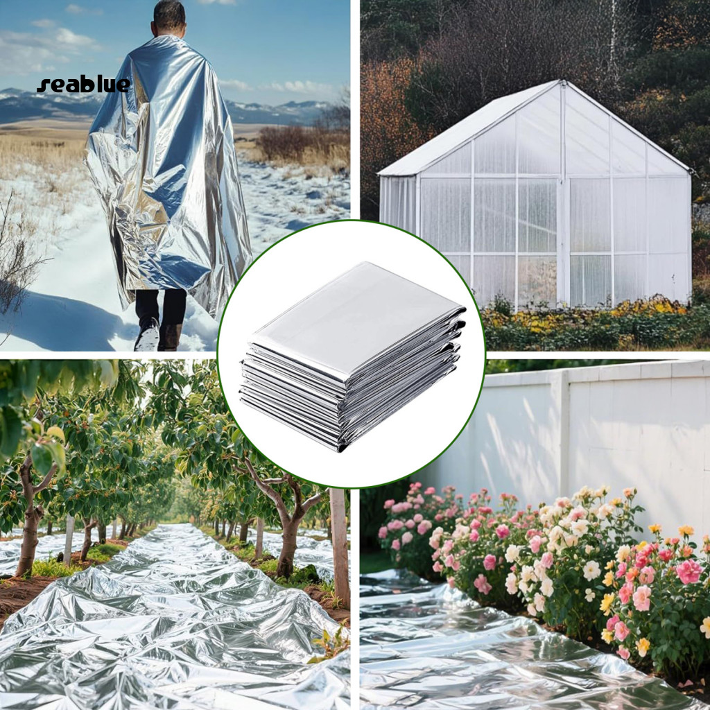 [SE] ฟิล์มสวนแบบพกพา Snug Fit Garden Film Silverสะท้อนแสง Mylar Film for Faster Plant Growth in Grow