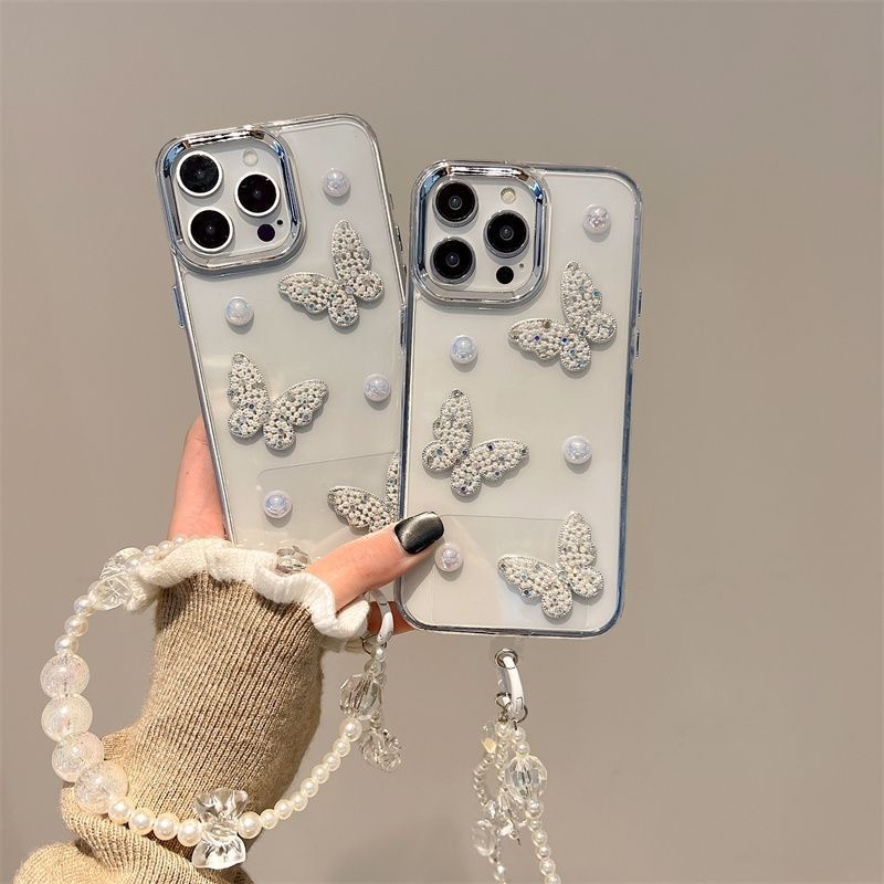 3Dผีเสื้อBling GlitterกันกระแทกสําหรับRealme 15T 14 13 12 11 Pro C75 C67 C65 C63 C61 C55 C53 C51 C35