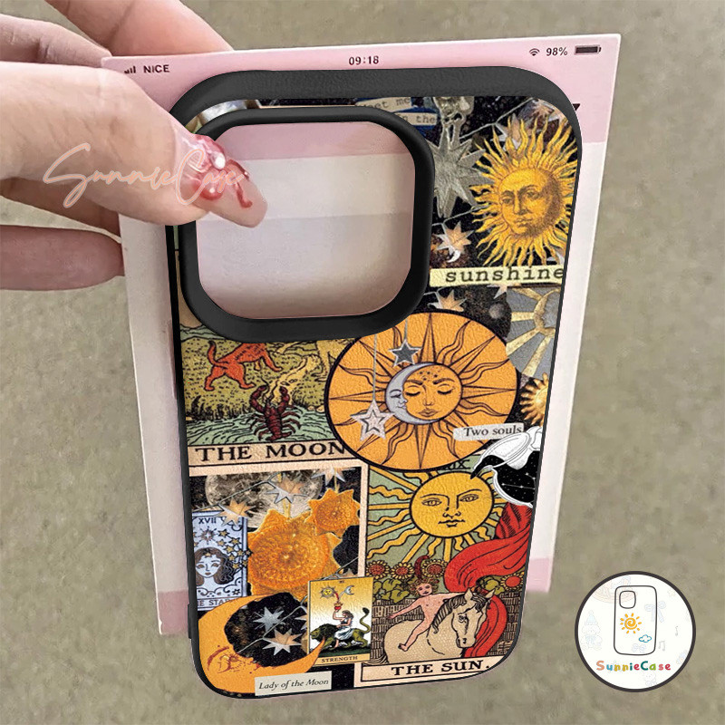 เคสไอโฟน พระอาทิตย์ เหมาะสำหรับ IPhone 16 11 17 15 13 12 14 Pro Max 11 7 8 15 Plus XR XS X Max เคส หนังนิ่ม เคส เซ็กซี่